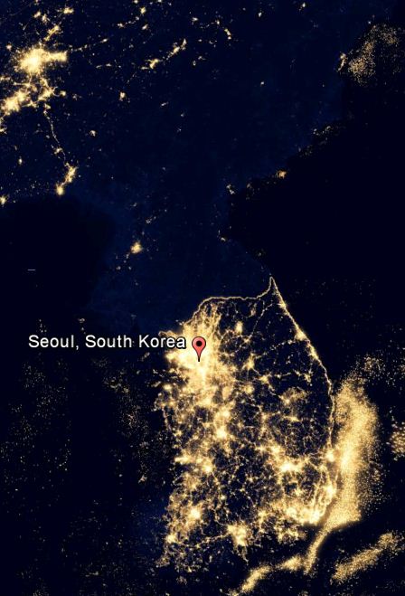 korea-nightview-from-space-south-and-north-korean-border